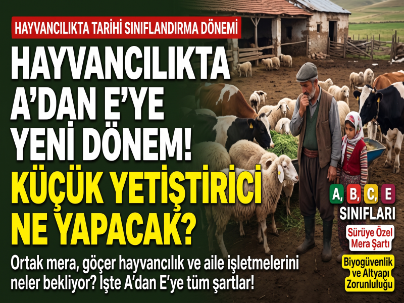 Hayvancılıkta A’dan E’ye yeni dönem: Küçük yetiştirici ne yapacak?