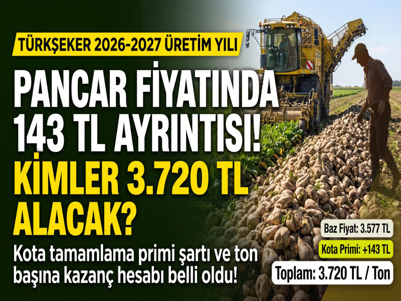 Pancar fiyatındaki 143 TL ayrıntısı: Kimler 3.720 TL alacak?