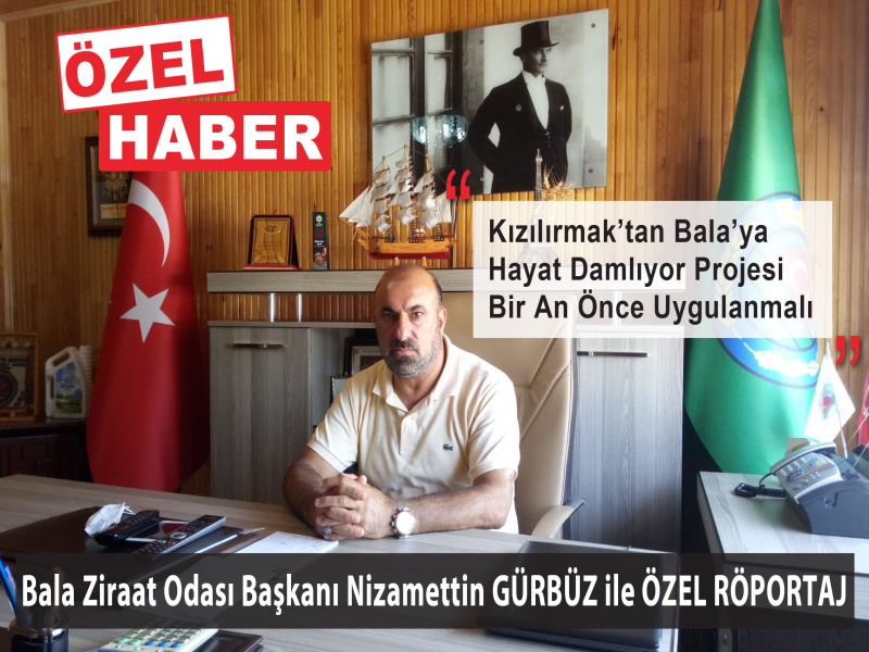 “Kızılırmak’tan Bala’ya Hayat Damlıyor” Projesi Bir An Önce Uygulanmalı
